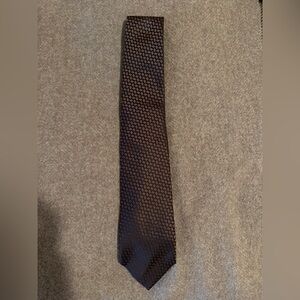 Isaia Dark Brown Geometric Men's Tie